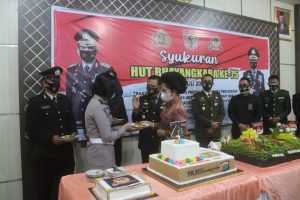 Polres Sergai  Peringati HUT Bhayangkara Ke-75