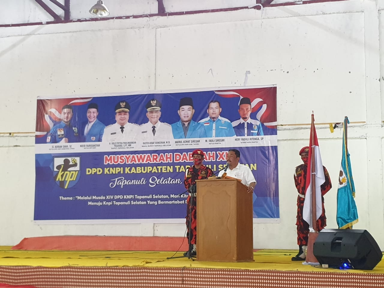 Sekda Tapsel,Parulian Nasution menghadiri Musda (DPD) KNPI Tapsel ke-XIV yang dilaksanakan di Istana Hasadaon, Desa Sorik, Kecamatan Batang Angkola, Kabupaten Tapsel, Jumat (2/7). beritasore/Birong RT