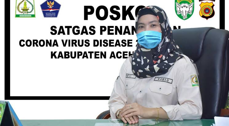 Ketua Tim Bidang Data dan Informasi Satgas Penanganan Covid-19 Kabupaten Aceh Tamiang Agusliayana Devita, S.STP, M.Si. beritasore/ist