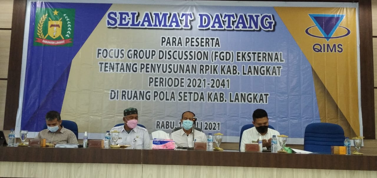 FGD di Ruang Pola Kantor Bupati Langkat, Stabat, Rabu(14/7/2021). beritasore/ist