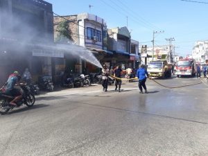 Bupati Batubara Lepasan Tim Penyemprotan Disinfektan