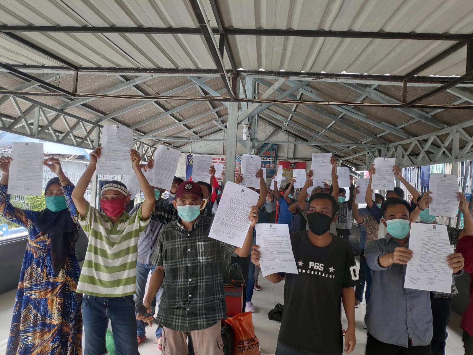 Sebanyak 33 warga binaan Rumah Tahanan Negara (Rutan)  Kelas II B Pangkalanbrandan bebas asimilasi,  Senin(19/7). beritasore/ist