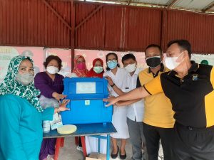 Polsek Galang Gelar Vaksinasi Massal Tahap Ke-2                 