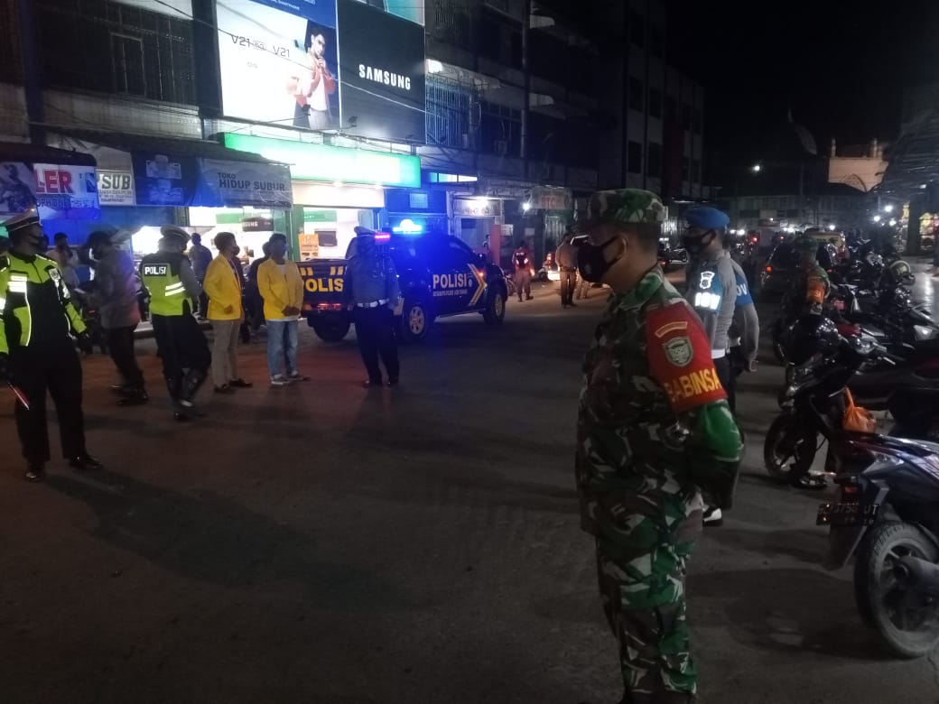 Apel Gabungan TNI-Polri, Satpol PP dan Dishub Kabupaten Aceh Tamiang dalam rangka memberikan himbauan kepada masyarakat. Beritasore/Ist