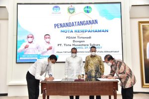 Tirtanadi MoU Dengan Tirta Nusantara Bangun IPAM Di Medan Johor