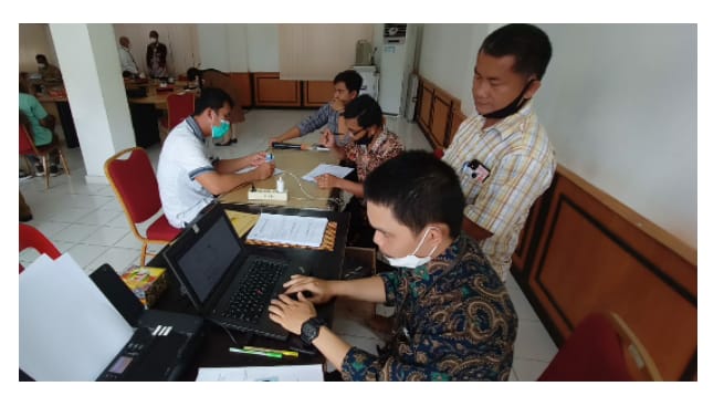 Sosialisasi yang digelar OJK KR 5 Sumbagut di Pulau Nias  kemarin. beritasore/ist