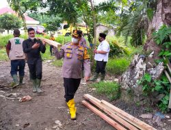 Kapolres Batubara Dan KSJ Renovasi Rumah Tenun Tradisional