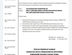 Ketua DPD Ampi Paluta Serahkan SK Caretaker LKBH Ampi