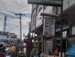 BPPRD Batubara Bongkar Papan Reklame Tidak Bayar Pajak