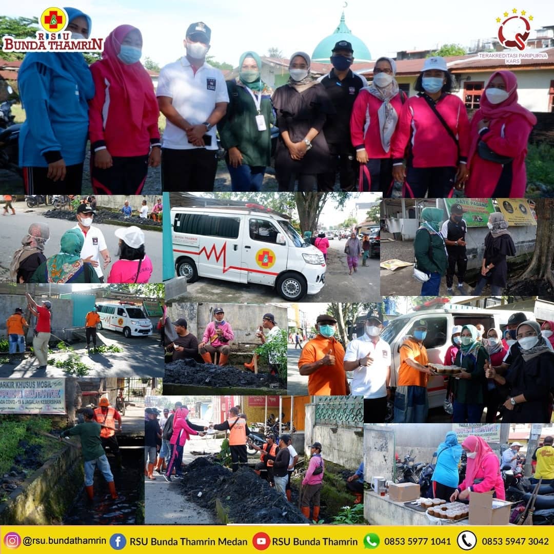 Kecamatan Medan Sunggal Dan Kecamatan Medan Petisah Gelar Gotong Royong bersama, kemarin. Beritasore/ist