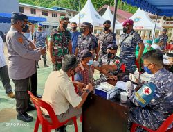 Lanal Nias – Dinkes Nisel Gelar Serbu Vaksin Massal