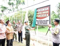 Dandim Aceh Tamiang Resmikan Kampung Tangguh Pancasila