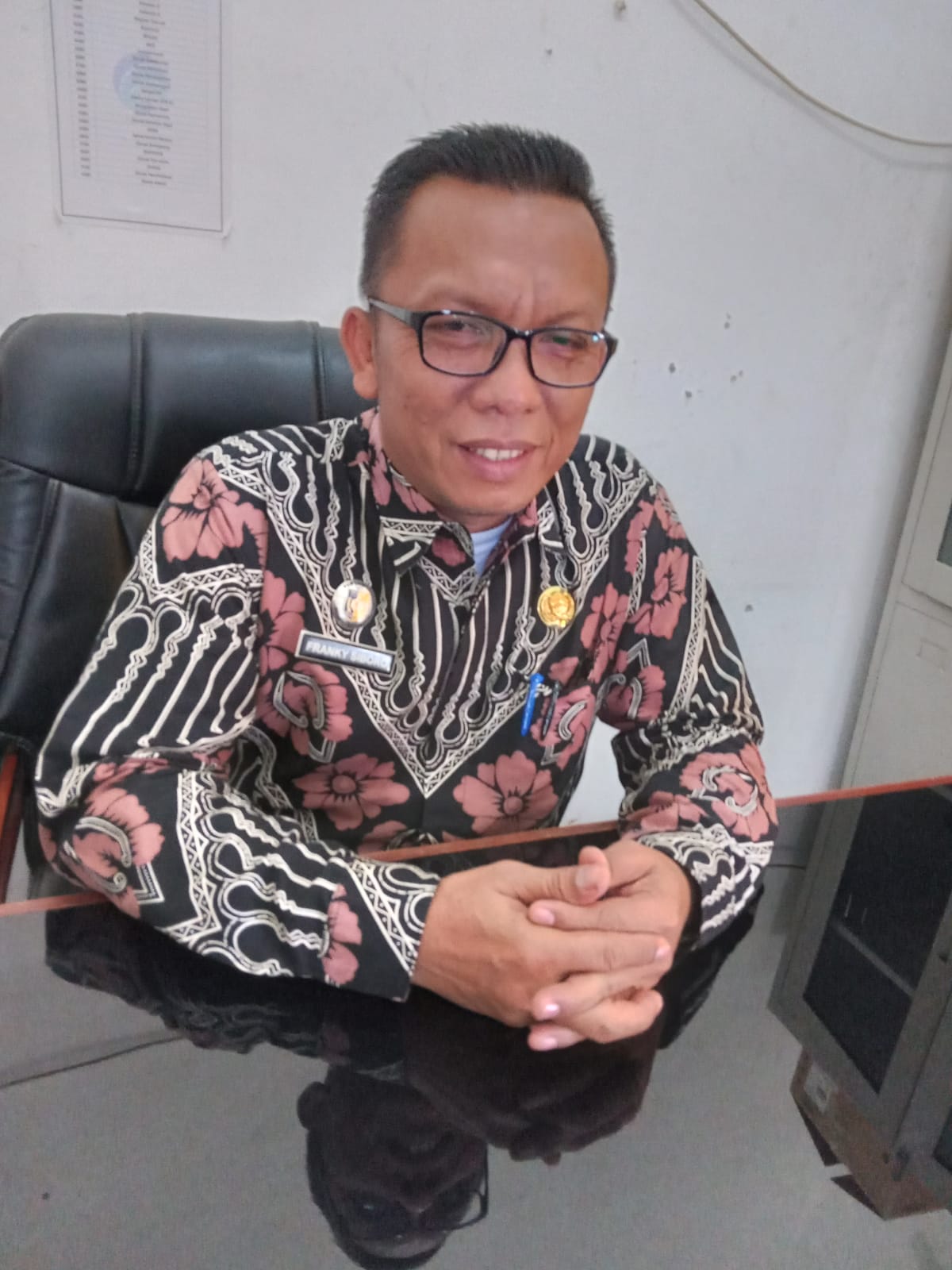 Kepala Bagian (Kabag) Perekonomian Pemkab Batubara Franky Siboro 