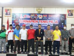 Sambut HUT RI Ke – 77 Polres Sergai Gelar Lomba Tenis Meja
