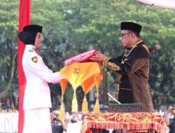 Upacara Penurunan Bendera Merah Putih Di Lap. Benteng Medan Lancar