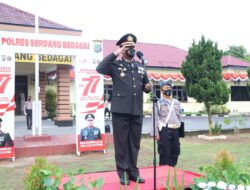 Kapolres Sergai Pimpin Upacara HUT Kemerdekaan RI Ke – 77