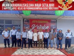 2 Napi Terorisme Lapas Kelas IIB P.Sidimpuan Bebas Bersyarat