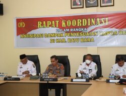 Polres & Bupati Batu Bara Gelar Rakor BBM