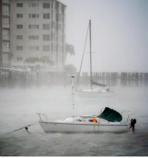 Badai Lan membawa hujan lebat dan angin topan ke negara bagian Florida AS ( AFP)