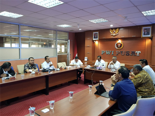 Untuk mematangkan persiapan Peringatan Hari Pers Nasional 2023, Persatuan Wartawan Indonesia (PWI) menggelar rapat koordinasi bersama jajaran Pemerintah Provinsi Sumatera Utara (Sumut) bertempat di lantai 4 Sekretariat PWI Pusat Jakarta, Senin, (19/9). beritasore/Ist