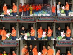 Jumat Barokah, Ketua Pewarta Bagikan 100 Paket Sembako Wartawan