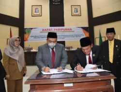 Pemkab Tapsel – DPRD Teken Nota Kesepakatan Perubahan KUA-PPAS 2022