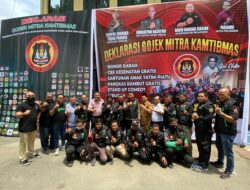 Ratusan Mitra Gojek Jadi Pelopor Kamtibmas Polsek Medan