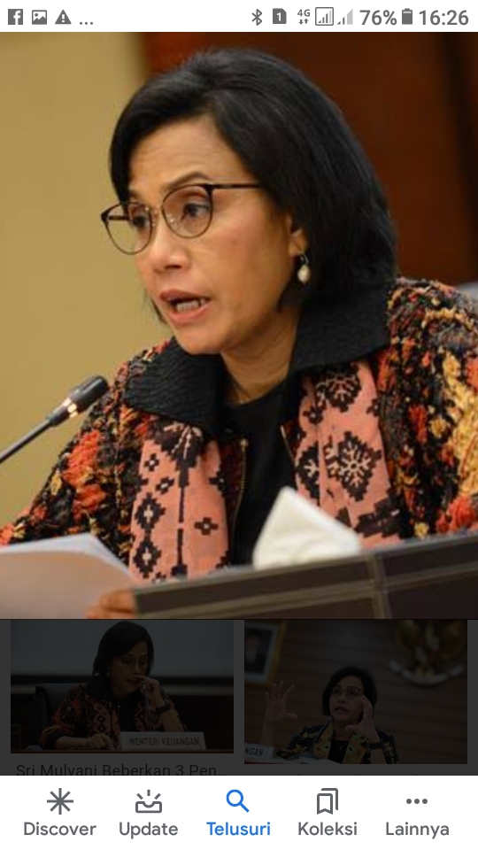Menteri Keuangan (Menkeu) Sri Mulyani Indrawati