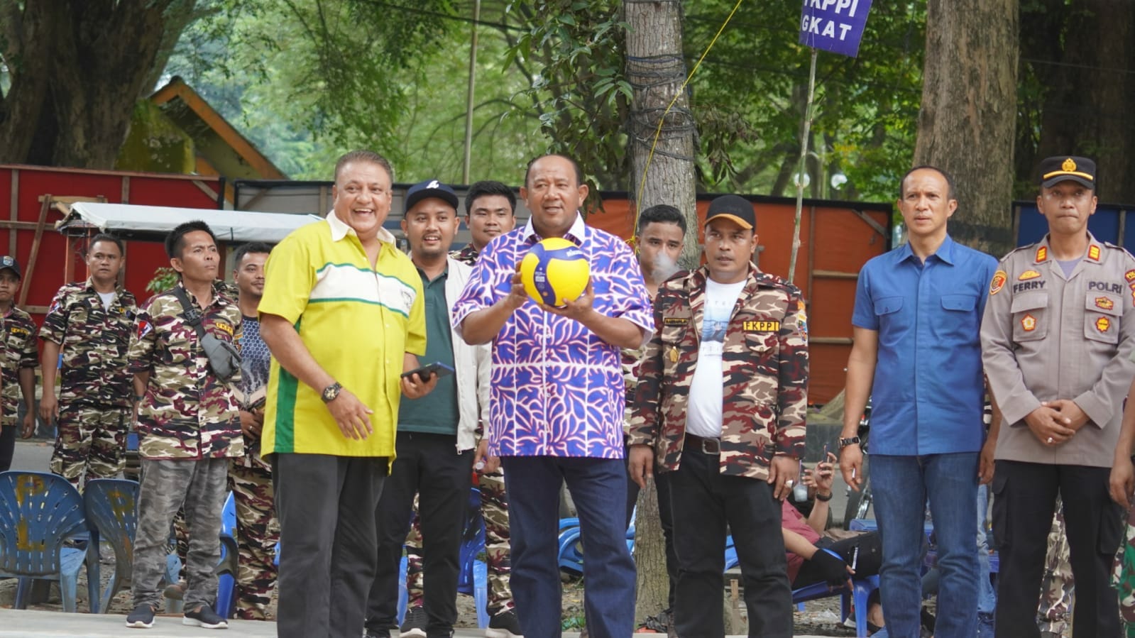 Plt Bupati Langkat H Syah Afandin SH hadiri HUT FKPPI ke - 44 tahun 2022, di, Stabat, Minggu (11/9/ 2022). beritasore/ist