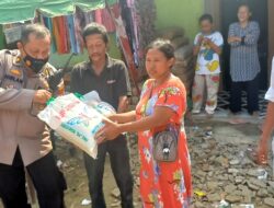Polsek Medan Baru Bersama Bakti Musik salurkan Sembako