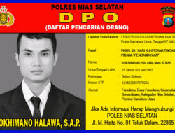 Diduga Aniaya IRT, Sokhimano Halawa DPO Polres Nisel