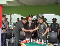 Danrem 022/PT Hadiri Penutupan Pendidikan Tamtama TNI-AD Gelombang I TA 2022