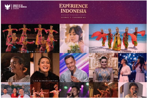 Poster acara "Experience Indonesia" yang digelar KBRI London di Inggris pada 6-8 November 2022. (ant/HO-KBRI London)