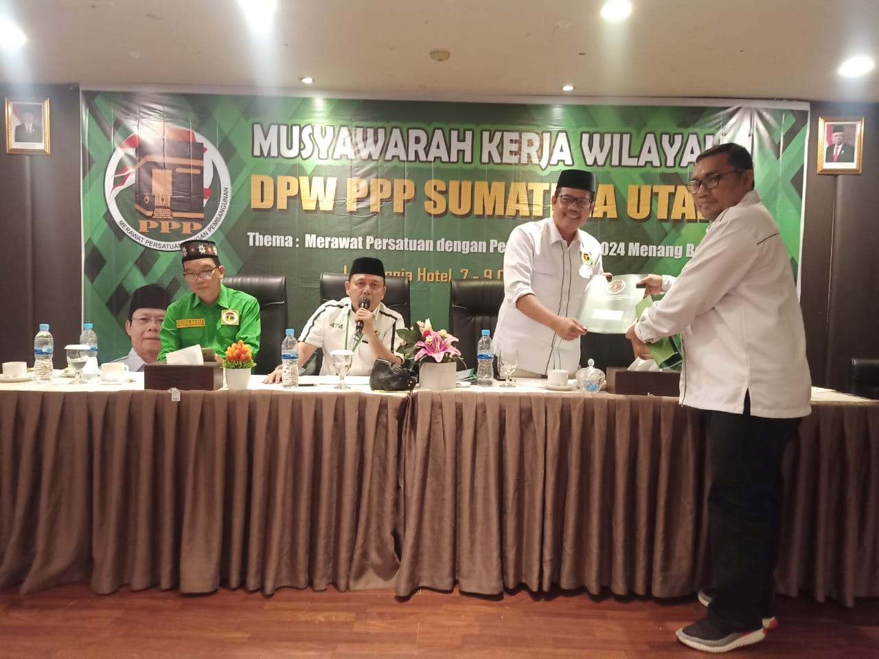 Suasana Musyawarah Kerja Wilayah I PPP Sumatera Utara di Hotel Le Polonia Medan.beritasore/Ist