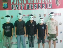 Lima Pelajar Diduga Pelaku Pelemparan  Mobil Diamankan