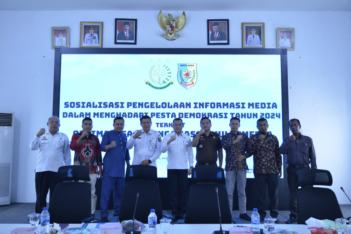 Pemkab.Batu Bara gelar sosialisasi Informasi Media jelang Pemilu 2024 di Aula Kantor Bupati Batu Bara, di Kecamatan Lima Puluh Kamis (20/10/2022). beritasore/alirsyah