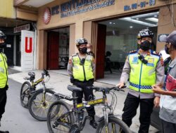 Kapolsek Medan Baru Patroli Bersepeda