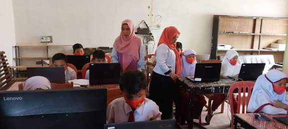 SD Negeri 1 Sitinjak Kec.Angkola Barat Kab.Tapsel salah satu SD yang turut mengikuti ANBK. Beritasore/sit