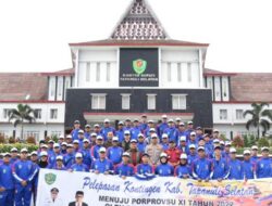 Bupati Tapsel Lepas Kontingen Pekan Olahraga Prov. Sumut