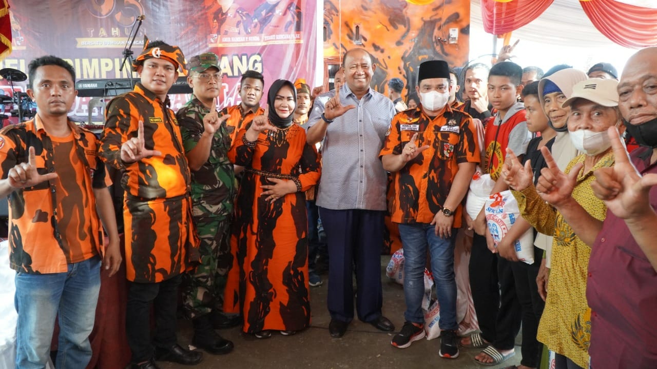 Plt Bupati Langkat H Syah Afandin SH hadiri HUT Pemuda Pancasila ke-63 tahun, Jum'at (20/10/2022) beritasore/ist