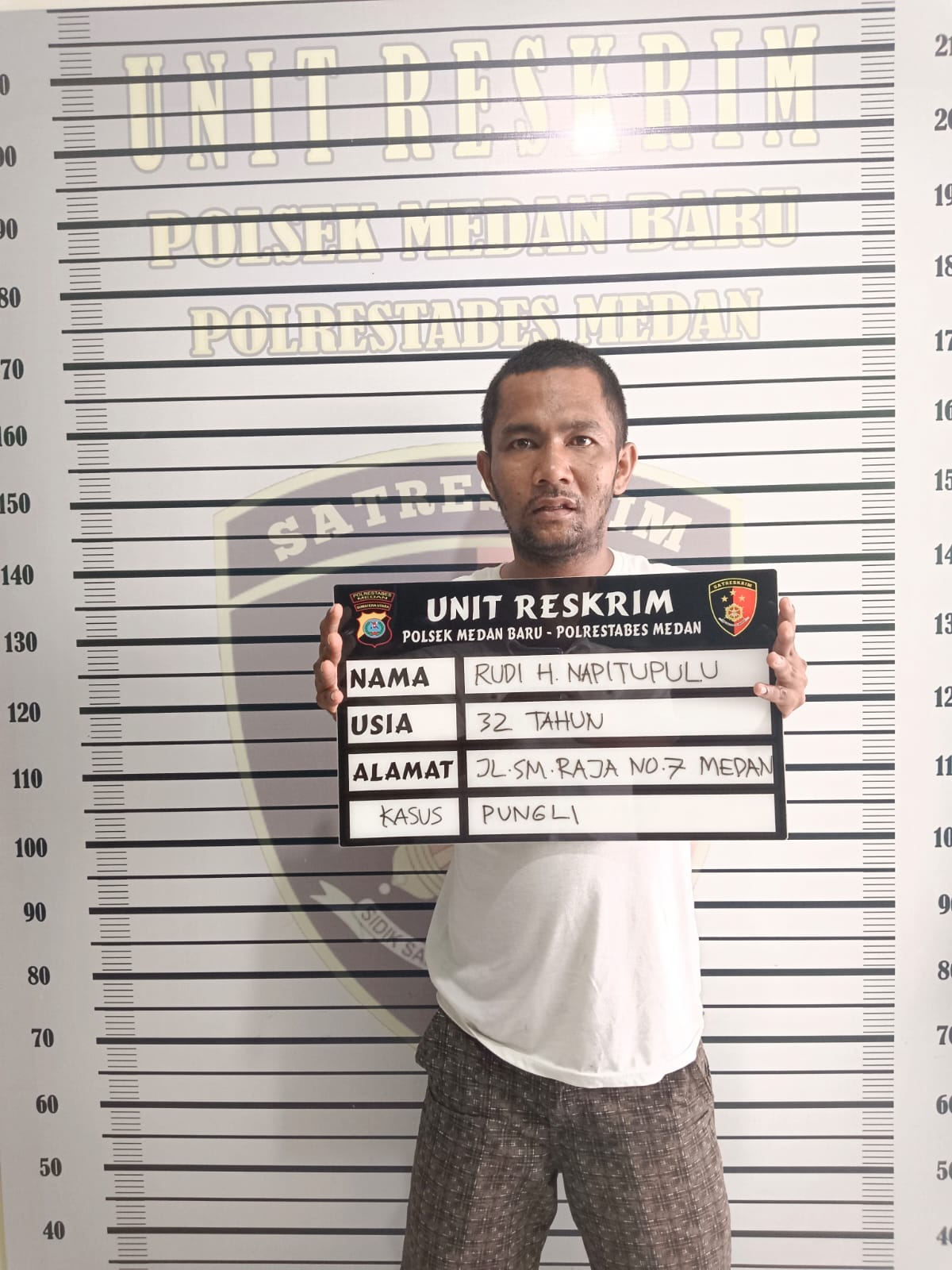 Pelaku Pungli di Polsek Medan Baru. beritasore/Ist