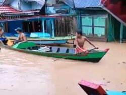 Desa Hutarimbaru, Kec. Muara Batanggadis, dihantam banjir 2021.beritasore/ist