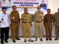 Bupati Tapsel Lounching Aplikasi LASTUNTAS