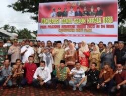 Deklarasi Damai 34 Calon Kepala Desa Di Polres Batubara