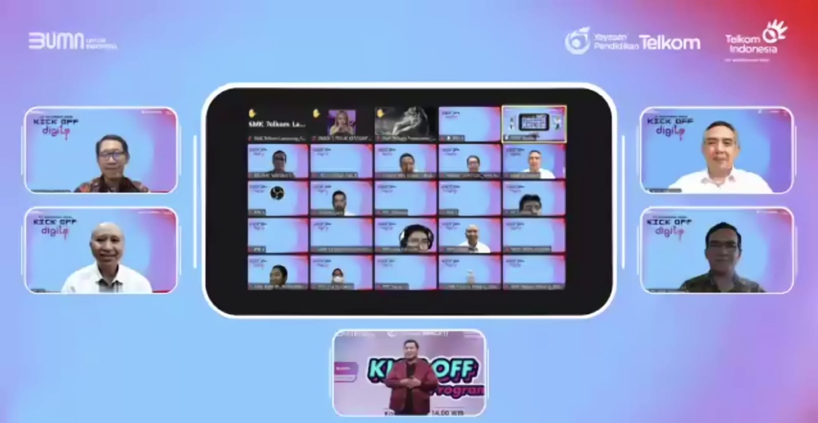 Berita Sore/ist: Kick Off Program Telkom Digi-Up secara virtual Kamis (17/11/2022).