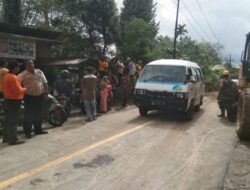 Longsor Badan Jalan Di Angkola Barat Sudah Bisa Dilalui Kenderaan