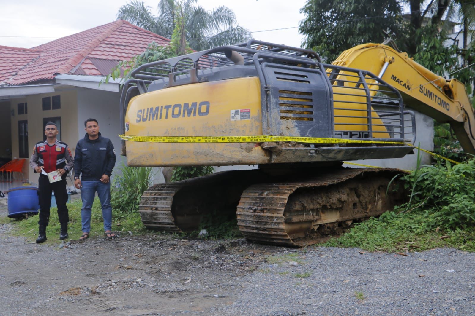 Barang bukti illegal mining di amankan Ditreskrimsus Polda Aceh, Minggu (20/11).(Waspada/Ist)