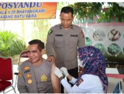 Kapolres Batu Bara Dan PJU Vaksinasi Ke 4 Boster 2