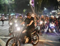 Bobby Bersepeda Motor Patroli Malam Bersama Forkopimda