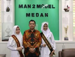 Dua Siswi MAN 2 Model Medan Raih Prestasi Duta Muda Sumatera Utara 2023